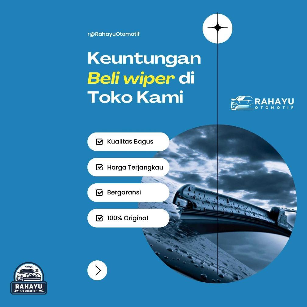 NEW ( BERGARANSI ) WIPER MOBIL FRAMELESS SUZUKI KATANA SEPASANG ISI 2 PCS KANAN KIRI | WIPER KACA MO