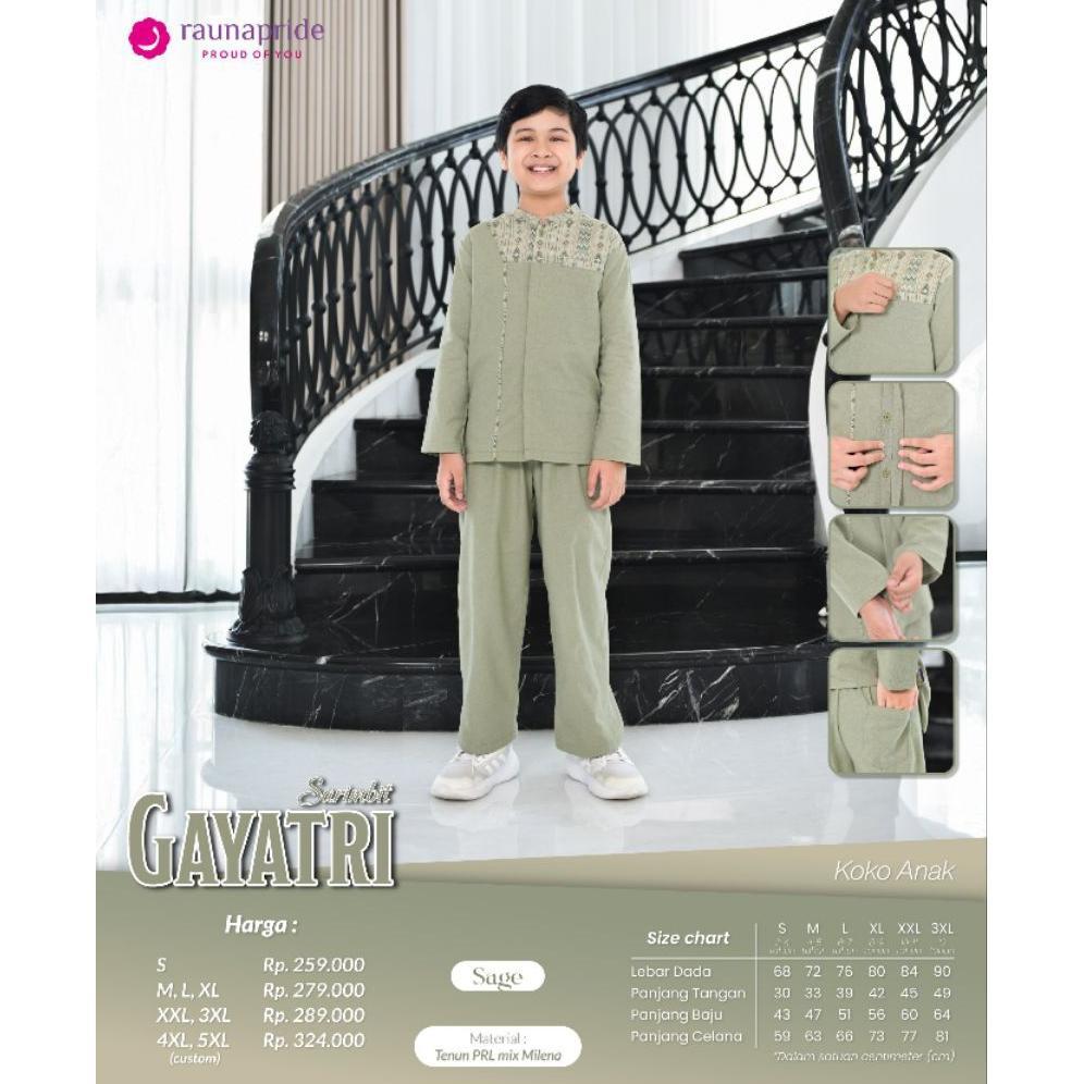 WARSIHLAPAK GAYATRI SAGE  - RAUNAPRIDE - BAJU COUPLE MUSLIM SERAGAMAN KELUARGA SERIES RAYA 2026 - BU