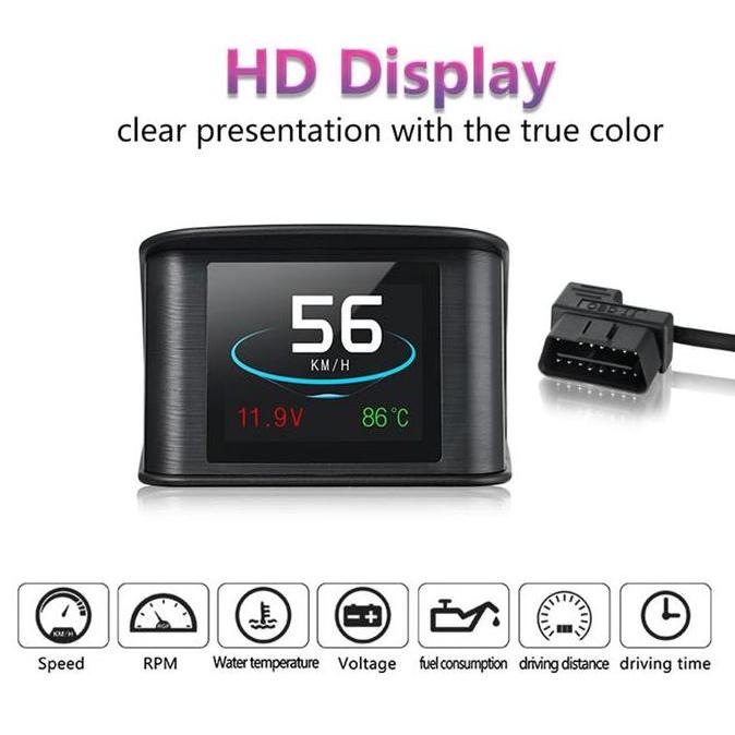 display obd2 hud head display mobil OBD2 on board computer spedometer