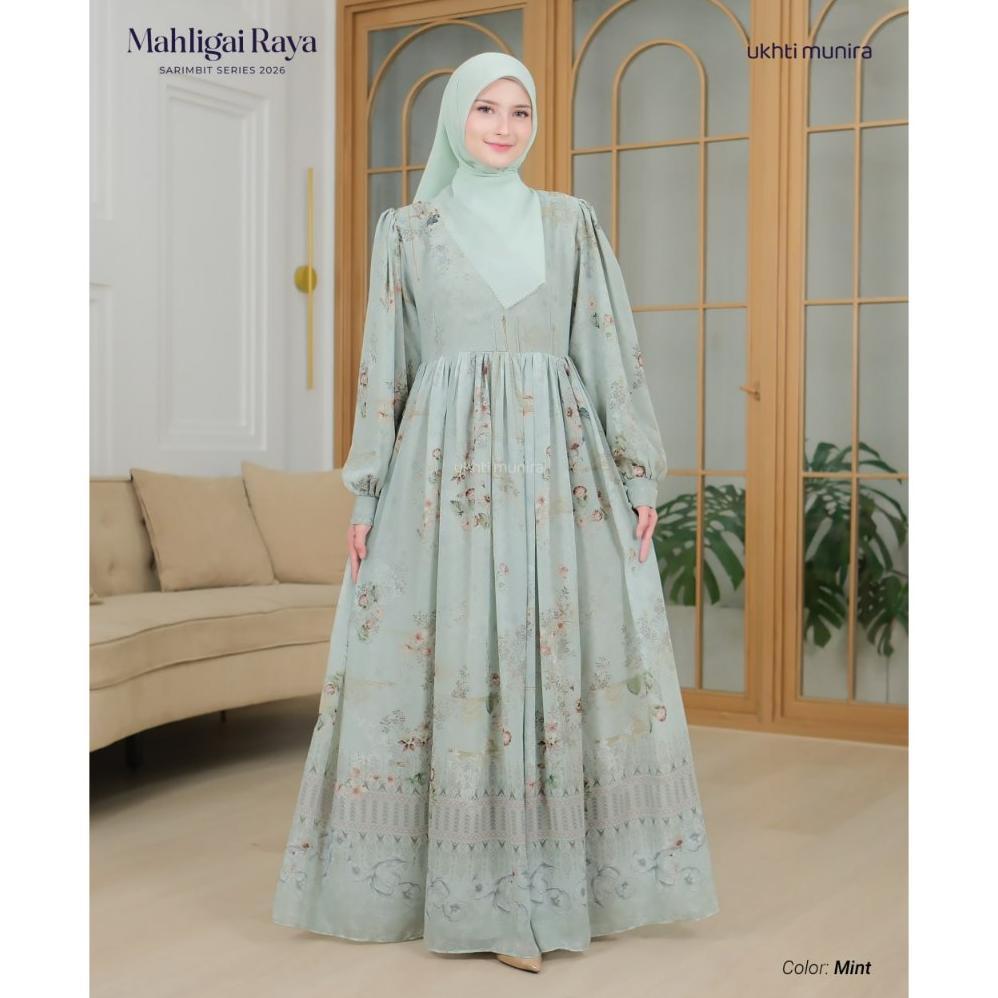 MARTARYNASTALL UKHTI MUNIRA - MAHLIGAI RAYA BAJU GAMIS ABAYA KOKO SARIMBIT KELUARGA MUSLIM COUPLE SE