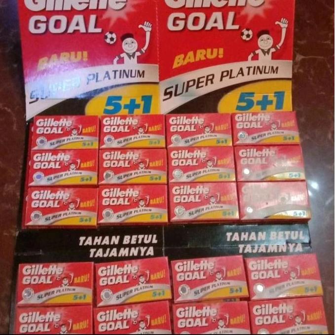 TERLARIS - silet gold 5 + 1 ,1 pak isi 20 pcs