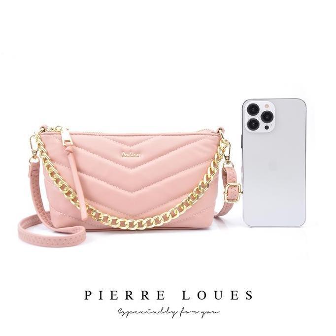 Tas Selempang Wanita Kulit PU PIERRE LOUES Coral Bag