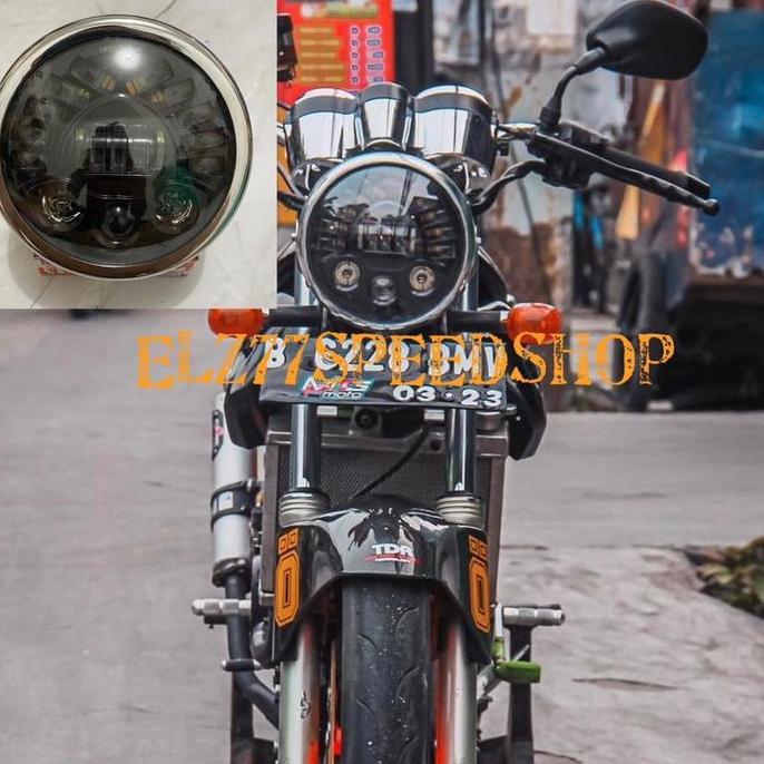 IKFOICI LAMPU DEPAN NINJA SS PLUS DAYMAKER REFLEKTOR BULAT NINJA SS PLUS DAYMAKER KEDOK REFLEKTOR LA