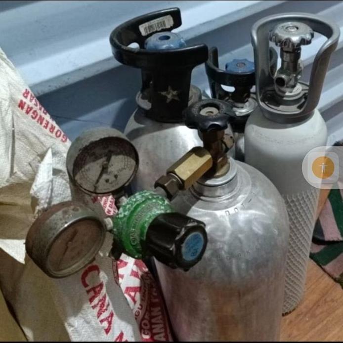 Neple Converter konektor tabung co2 ke o2 konverter nepel oksigen