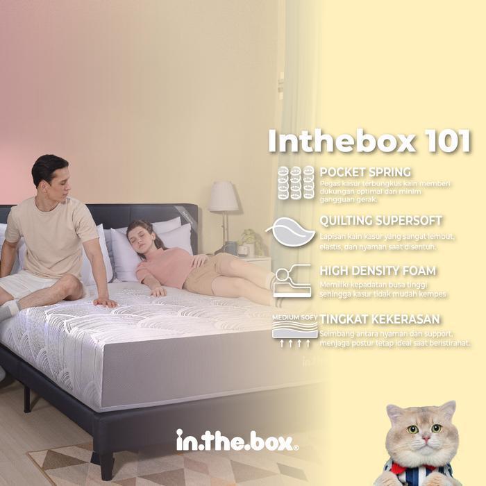 Kasur Springbed INTHEBOX 101 Ukuran 180x200 (King) FREE BANTAL