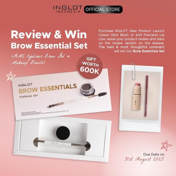 STOK TERBATAS - INGLOT CREAM STICK BLUSH  - 2in1 Blush & Eyeshadow, Tekstur Lembut & Tahan Lama 6.2 