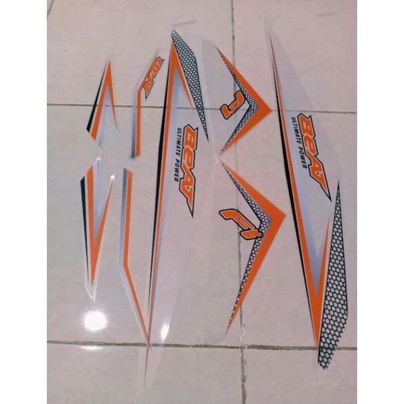 Strig Transparan Beat Fi 2013 2015 Custom List Elegance Oren / Sticker Beat Fi Transparan Custom