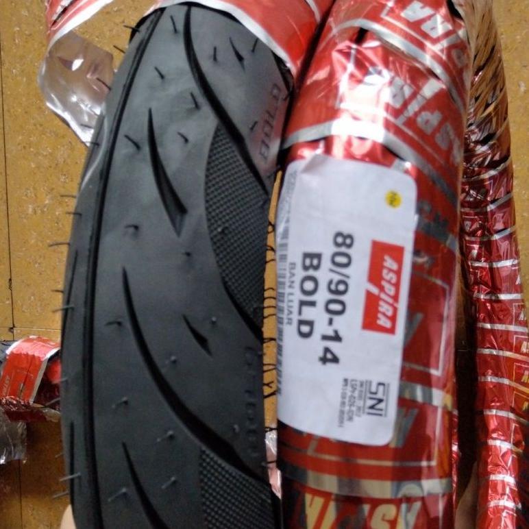Ban Luar ASPIRA 80/90 Ring 14 BOLD Ban Depan Motor Matik Beat Vario Scoopy Mio Non Tubles 809014 80 