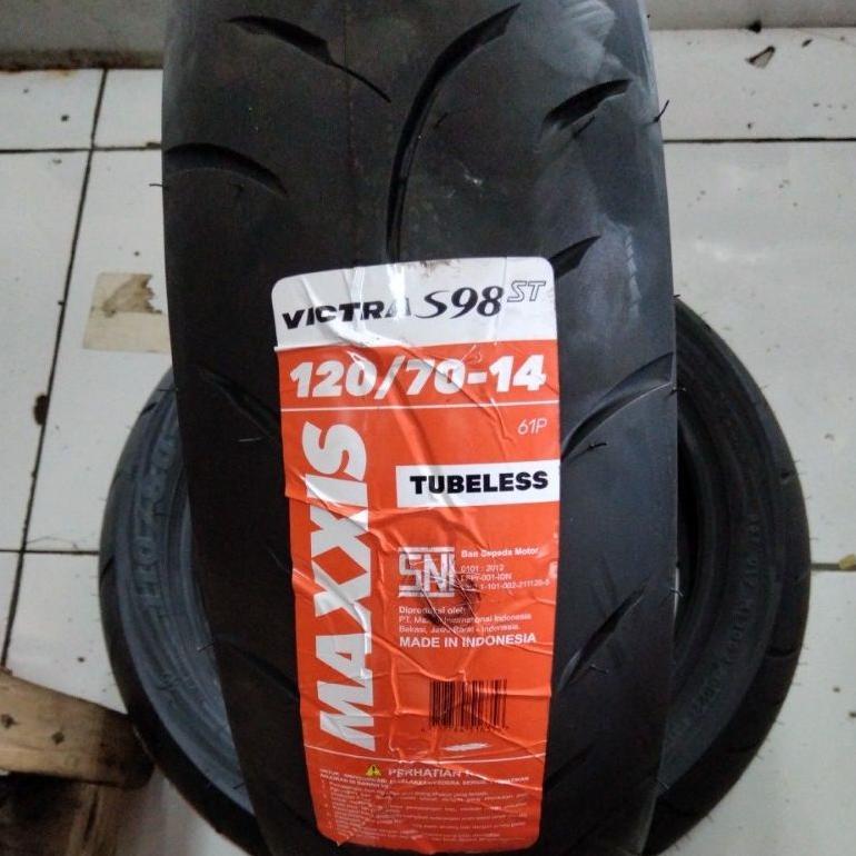120/70 -14 Ban Tubles Matic MAXXIS VICTRA S98ST - Ban Luar Motor Tubeles Belakang PCX VARIO 150 160 