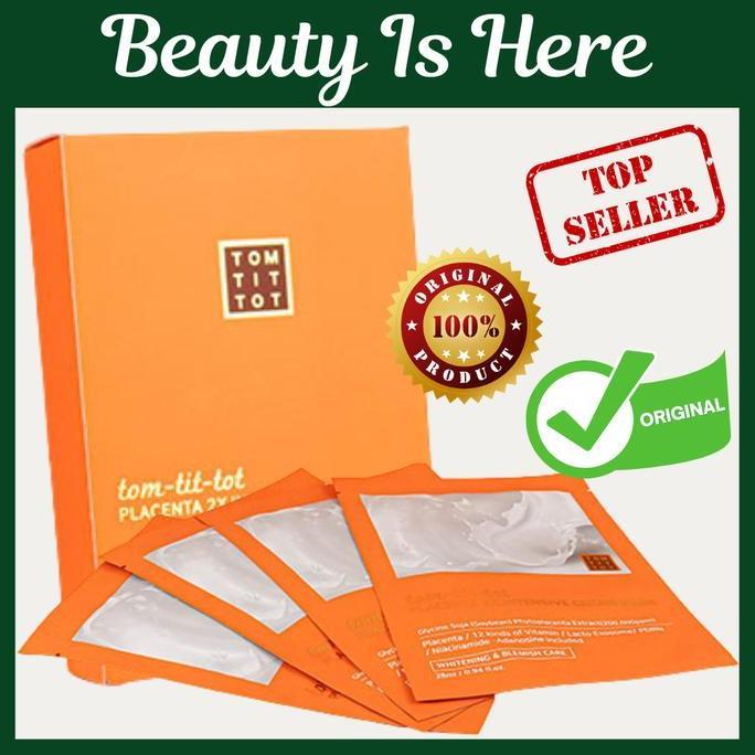 NEW PRICE - TOM TIT TOT Placenta Vita12 Intensive Cream Mask 1 BOX Sheet Mask