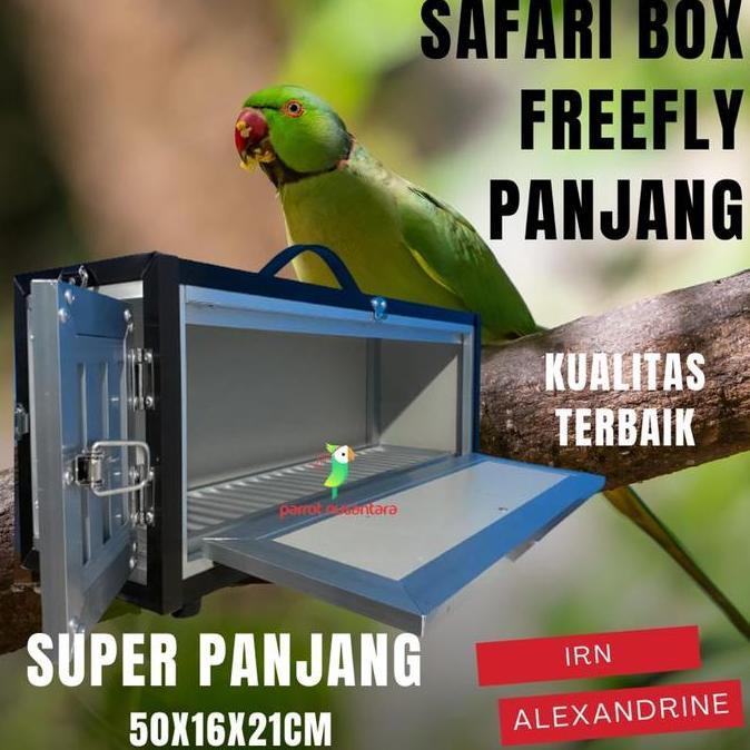 HARGA TERBAIK - Box ff Free Fly Safari Box Burung Parrot Panjang Alexandrine IRN
