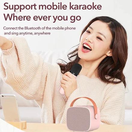 Terbaru Bluetooth Mini Speaker Subwoofer Portable Mic Microphone Premium Speaker Karaoke Bluetooth M