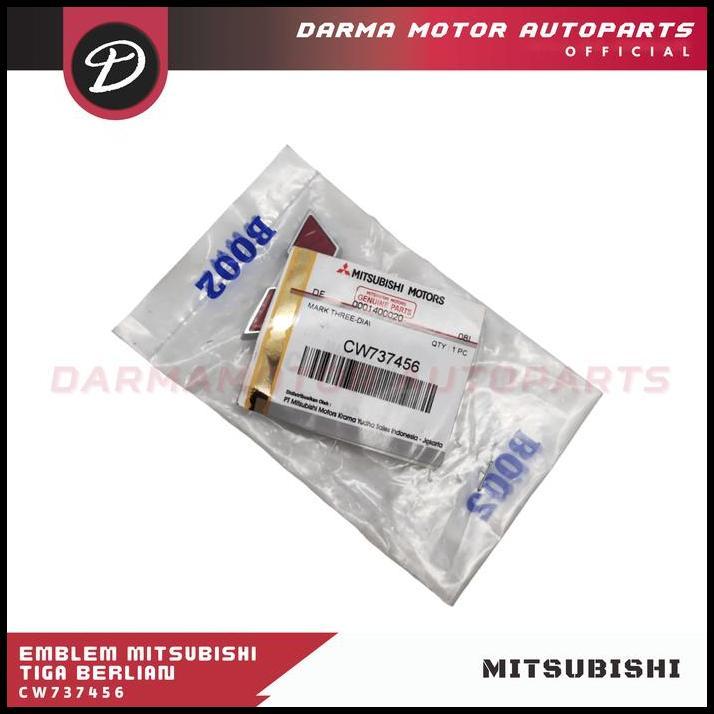BEST DEAL EMBLEM MITSUBISHI TIGA BERLIAN DEPAN BELAKANG KUDA GRANDIA DIAMOND CW737456 ASLI