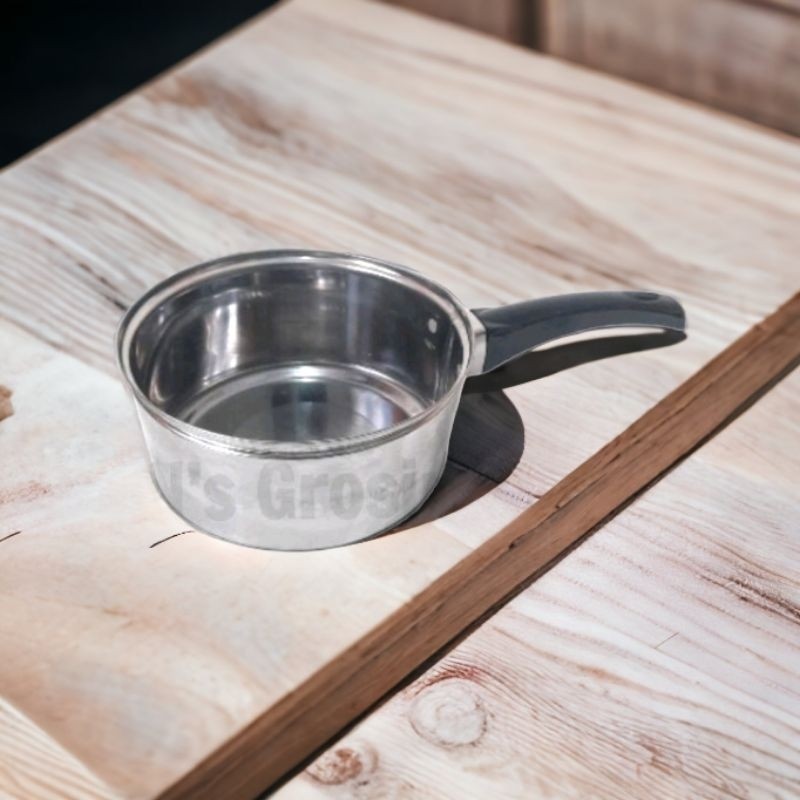 Panci Susu Stainless 16 Cm - Panci Masak Rebus Air Mie Serbaguna Murah