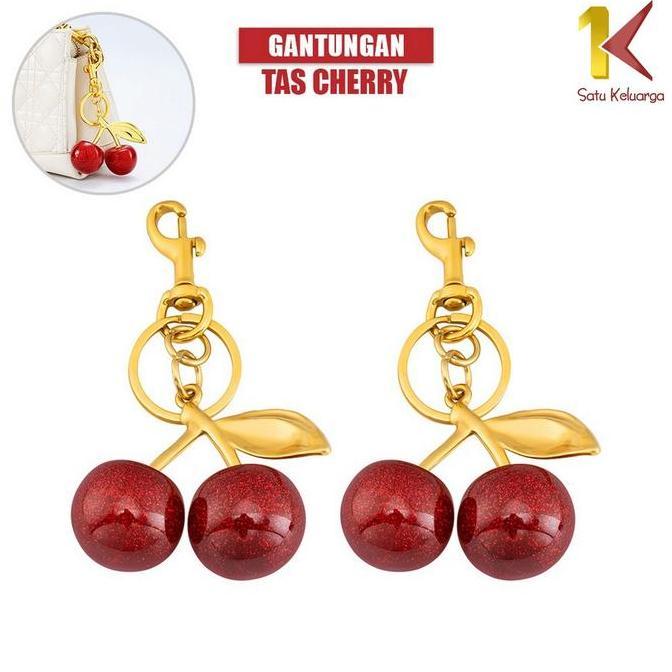 NILKAN [COD] SK C1391 Gantungan Tas Kunci Cherry Serbaguna Keychain Bag Charm