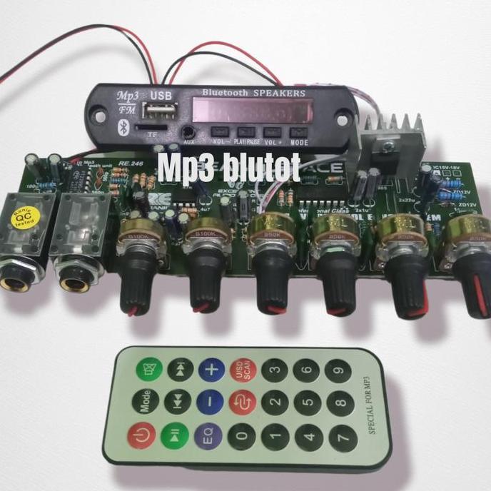 KOQOZIE kit tone control stereo mic echo subwoofer plus mp3 bluetot