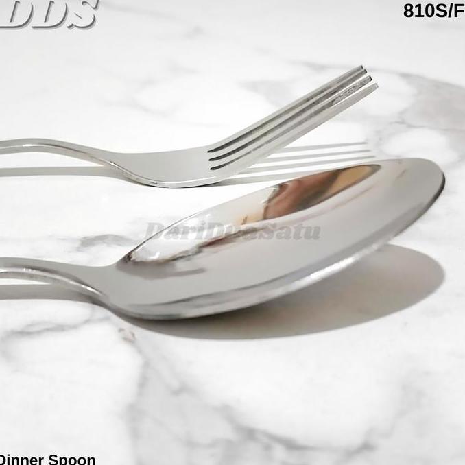 1 Set Sendok & Garpu Makan Hotel Stainless Tebal Dinner Spoon