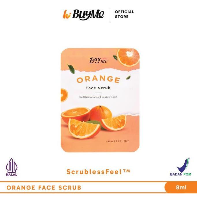 BEBAS ONGKIR - PROMO 6.6 Buy 1 Get 1 - BuyMe Orange Face Scrub - Scrub Jeruk Masker Muka Wajah Badan