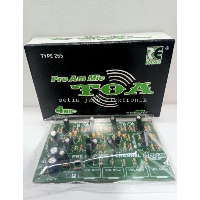 KOQOZIE kit pre amp mic mixer 4 chanel Amplifier