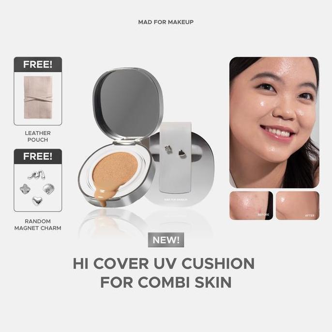 TERMURAH - Mad For Makeup Pearlfect Cover Skin-Fit Cushion - Refill and Fullsize Coverage Cushion fo