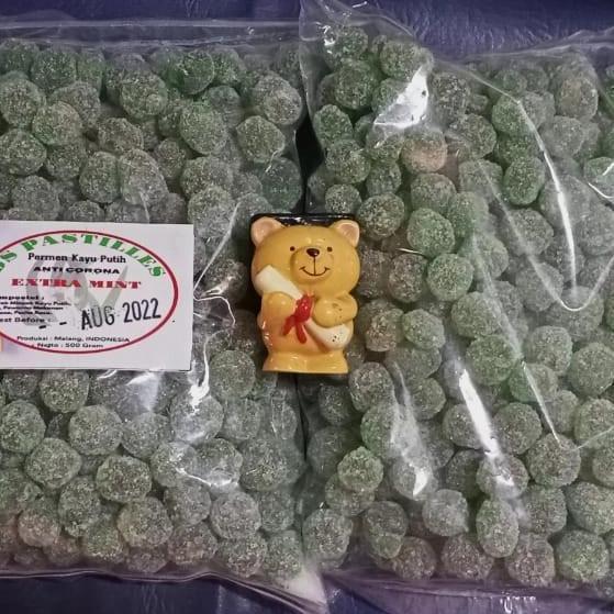 Permen Minyak Kayu Putih extra strong, permen jamu, pemen ijo