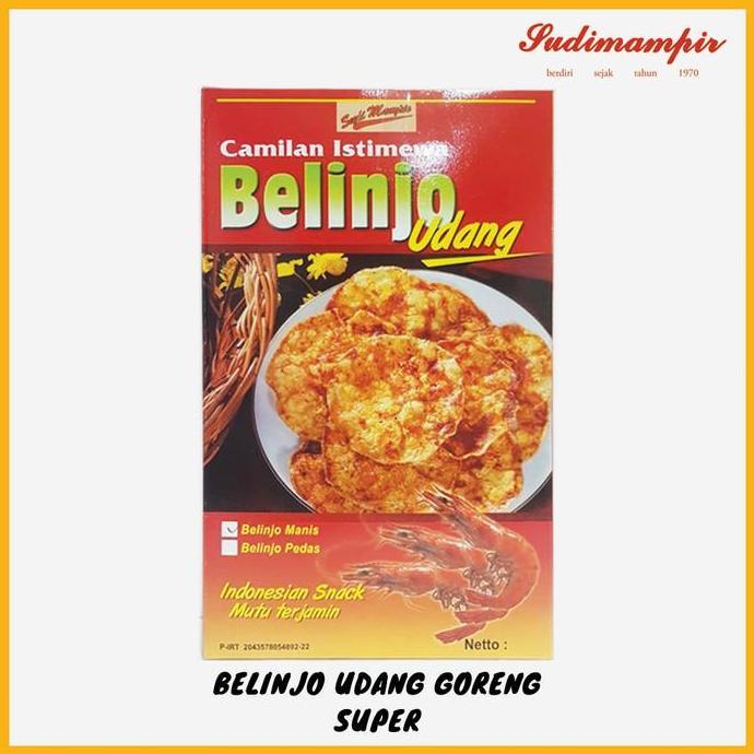 Emping Belinjo/Blinjo Udang Sudi Mampir |Oleh Oleh Surabaya/Jawa Timur
