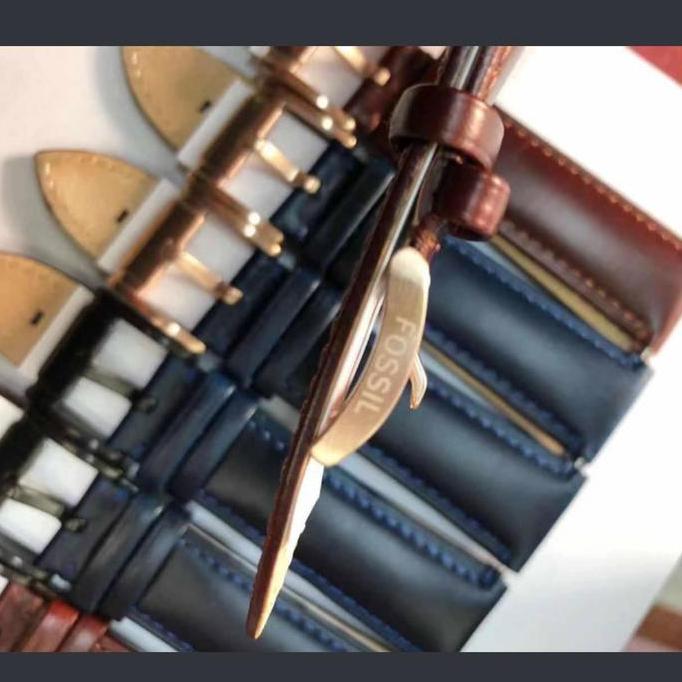 Ready Strap Jam Kulit Asli Tali Jam Fossil Original 22mm Quick Buckle Fossil