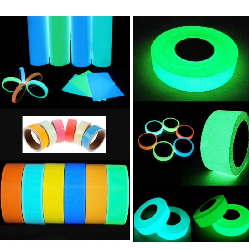 Lakban Glow In The Dark Isolasi Bisa Nyala Selotip Glow In The Dark 3M*2Cm - Solasi Nyala Di Gelap