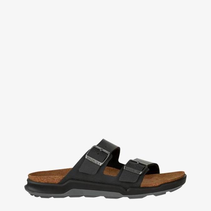 Ready Birkenstock Arizona Sandal Pria Original Leather-Desert Soil Black