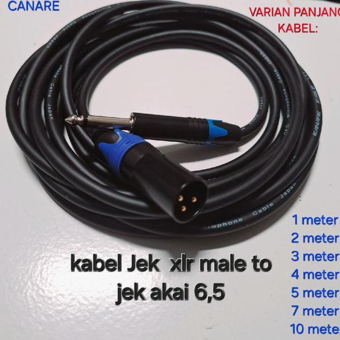 ZHAMBIRE Kabel Mic Jek Xlr Male ke Jek akai canare