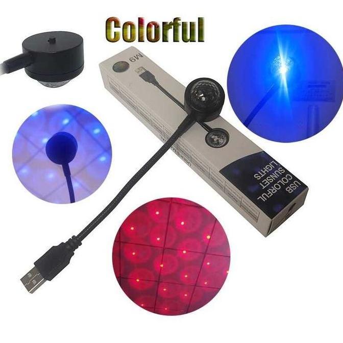 LETTER1 Lampu Mobil LED RGB Atmosphere Lamp Voice Control