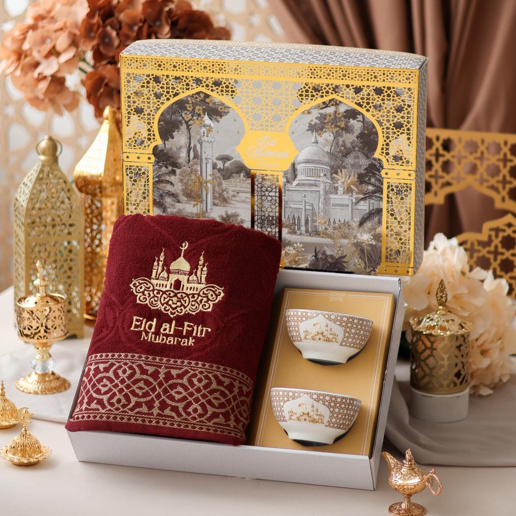 FREE ONGKIR HAMPERS HANDUK MANGKOK LEBARAN PREMIUM HAMPERS HANDUK IDUL FITRI PARCEL LEBARAN HAMPERS 