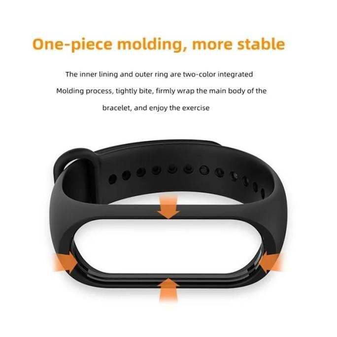 Strap Silicone / Tali Jam Xiaomi Mi Band 5 / 6 / 7 / Amazfit Band 5