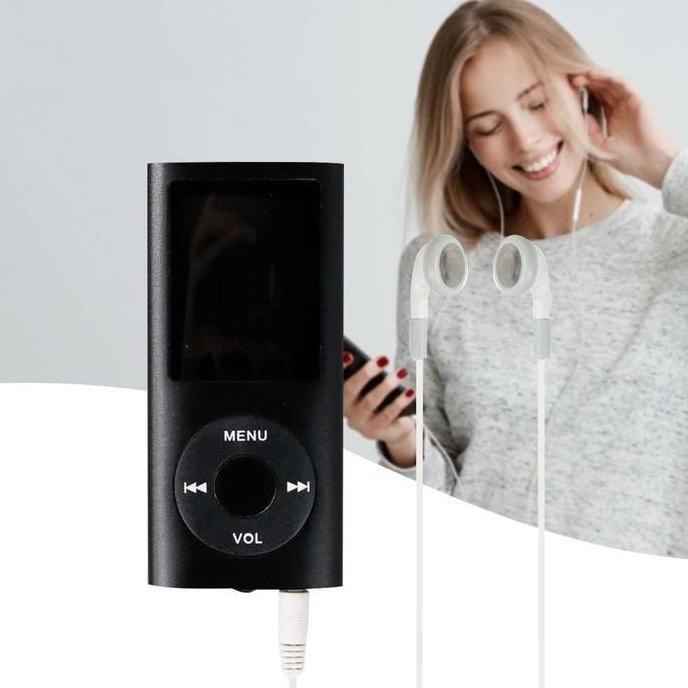 ZHAMBIRE MP3 Player Mini Portable Music FM Player Pemutar Musik 1.8 Inch HK-4