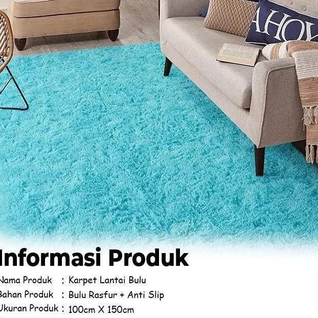 Karpet Lantai Bulu Tebal - Karpet Bulu Rasfur Jumbo-Karpet Lantai