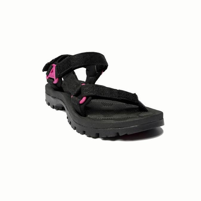 WOMEN BHARDEV ROLL STRAP SANDALS - Black