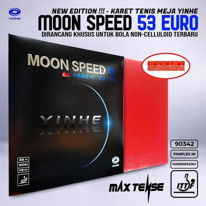 Karet Bat Tenis Meja Pingpong Yinhe Moon Speed 53 Euro Limited Edition
