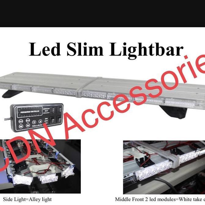 Lampu Rotary LED Lightbar Ambulance Ambulan warna Merah