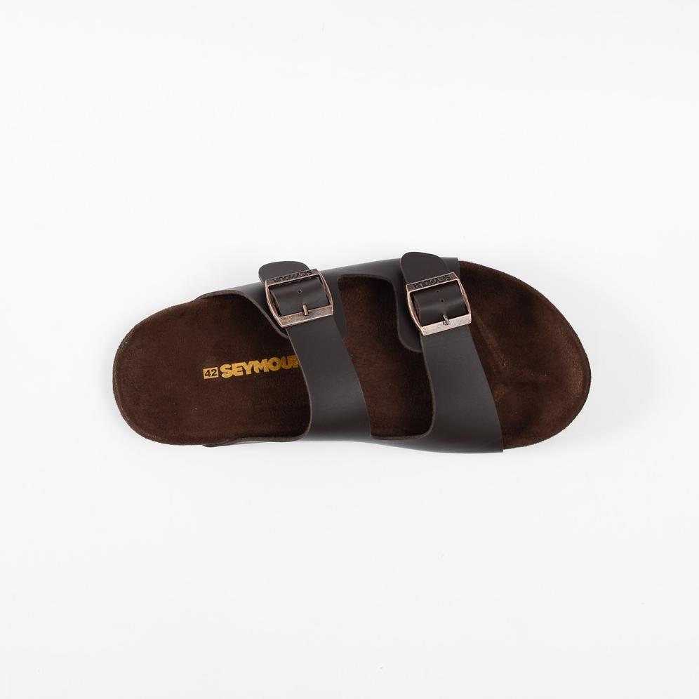 DISKON SEYMOUR - MORRIS DARK BROWN SANDAL PRIA