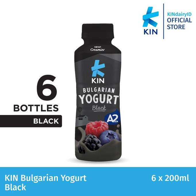 KIN BULGARIAN YOGURT BLACK (6x200 ML)