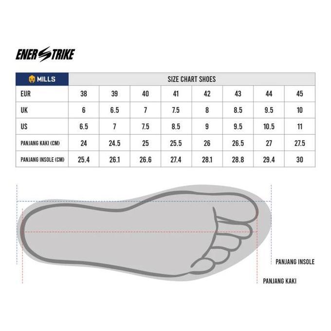 SEPATU LARI MILLS ENERSTRIKE BLITZ - RUNNING - SEPATU RUNNING - RUNNING SHOES - OUTDOOR - INDOOR - S