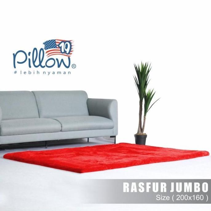 KARPET BULU JUMBO PILLOW ORIGINAL UK 210x160cm tebal -+ 5cm
