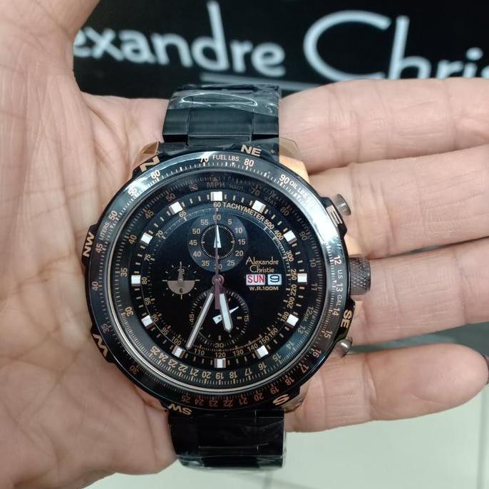 Ready ALEXANDRE CHRISTIE AC6476 / AC 6476 MC ROSEGOLD BLACK MAN
