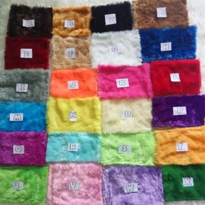 karpet busa bulu boneka rasfur tebal 3cm