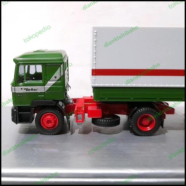 BEST DEAL AWM SKALA 1:87 MAN TRUCK HIJAU TUA LIVERY VETTER B2-N01 