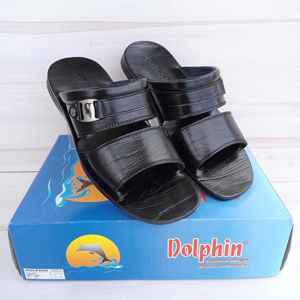 BEST SELLER DOLPHIN SANDAL PRIA KULIT ASLI D25 SANDAL SLIDE PRIA DOLPHIN KULIT ASLI ORIGINAL SANDAL 