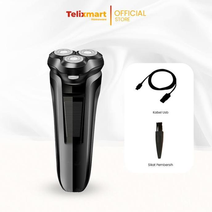 Telixmart Alat Cukur Jenggot Elektrik Jenggot Mesin cukur kumis
