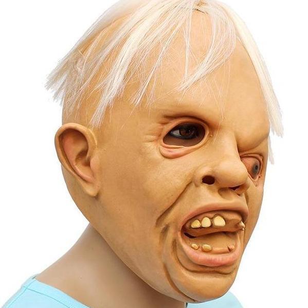 TOL-24 topeng latex karet wajah meleleh monster head mainan prank