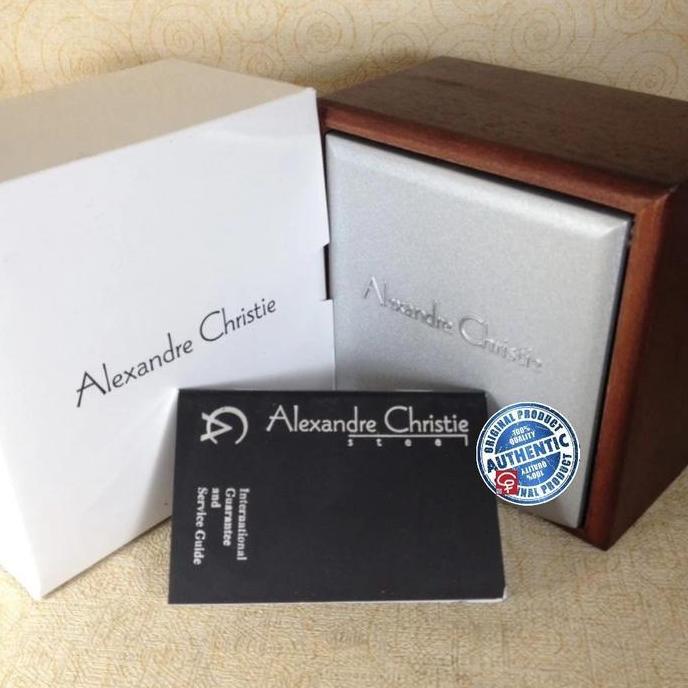 Ready ALEXANDRE CHRISTIE AC8493 AC 8493 BLACK JAM TANGAN ORI