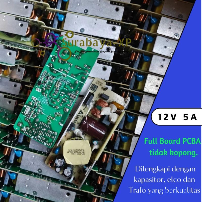 Adaptor 12V 5A Murni Ampere 12Volt 5 Ampere